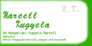 marcell kugyela business card